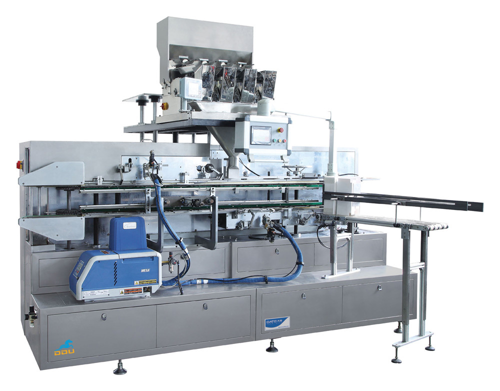 Automatic packing machine for top opening and washing clothes